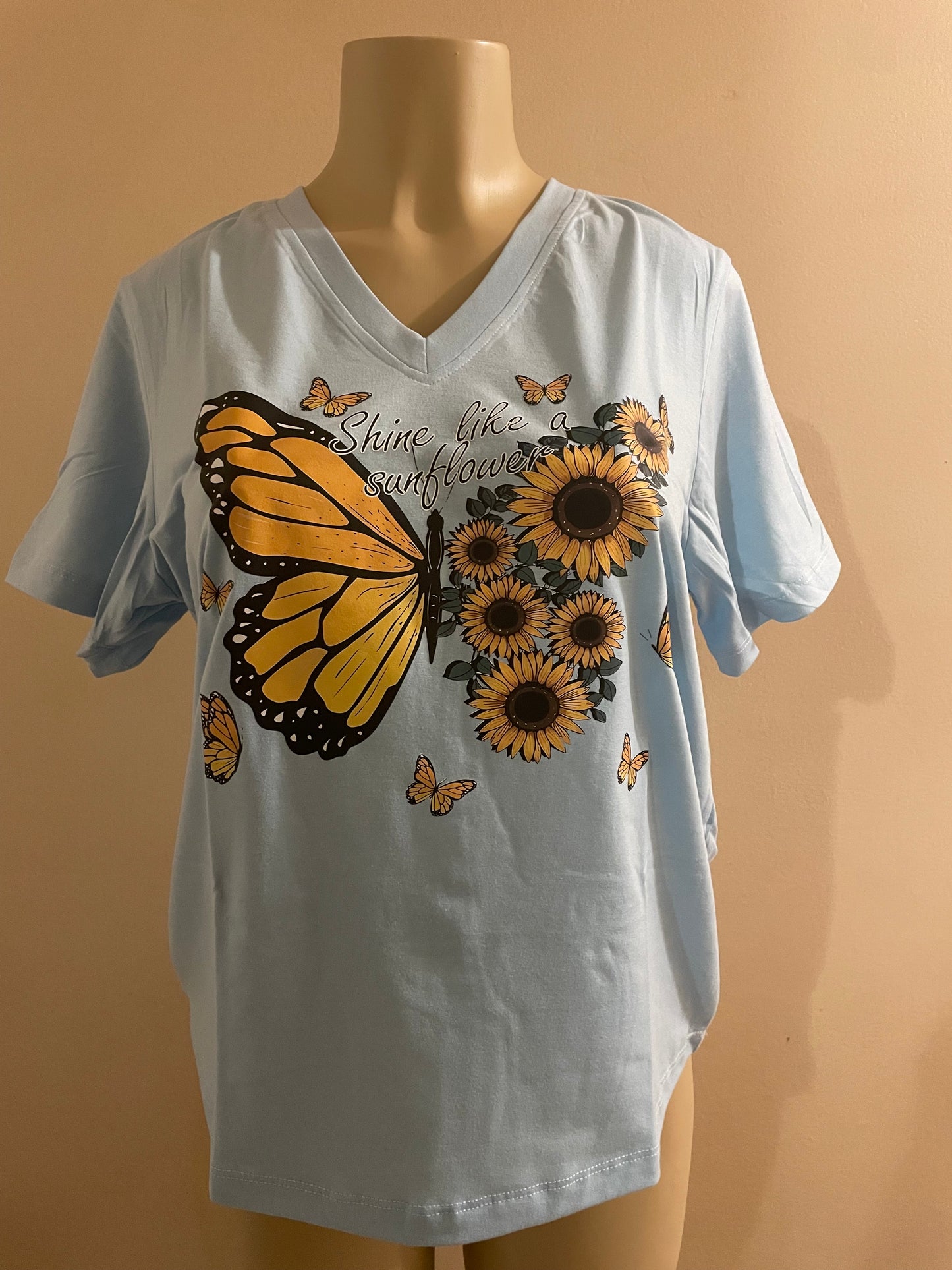 Camisa colombiana mariposa