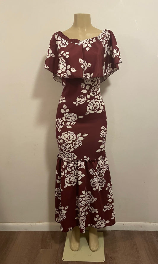 elegant long mermaid style dress